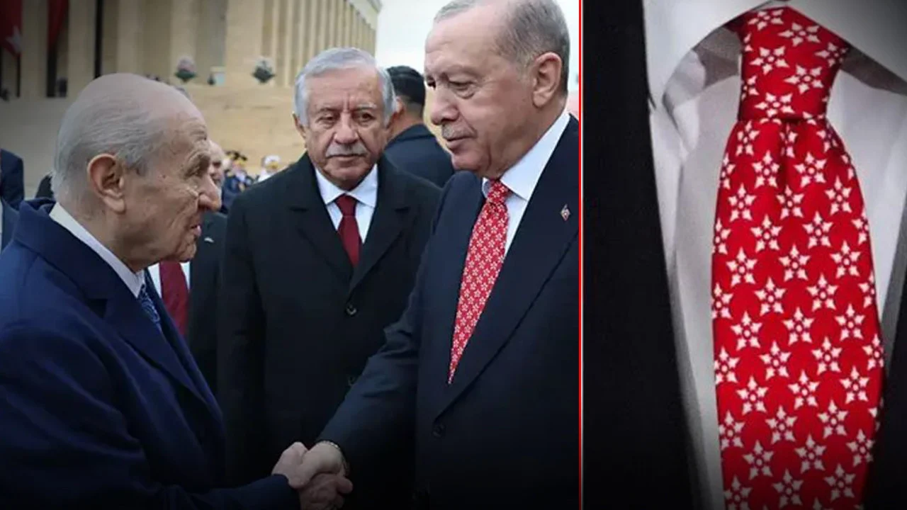 Cumhurbaşkanı Erdoğan’dan ‘KAAN’ desenli kravat tercihi