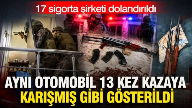 Sigorta şirketlerini hedef alan şebeke kamerasız yolları seçip sahte kaza düzenledi