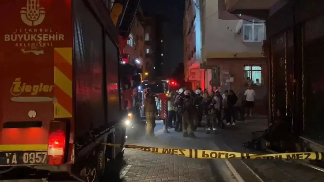 5 katlı binada korkutan yangın