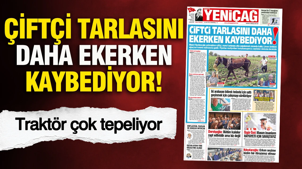 Çiftçi tarlasını daha ekerken kaybediyor